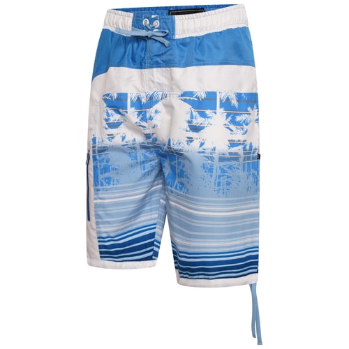 KAM Surfer getäfelte Boardshorts Blau